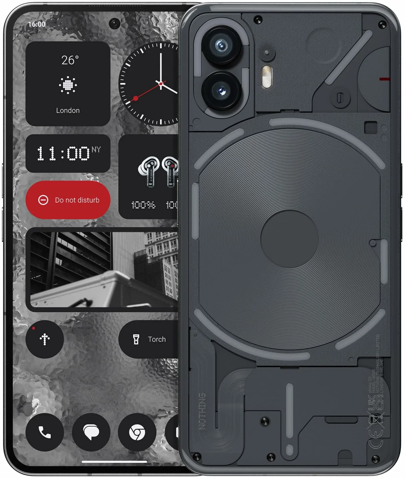 

Телефон Nothing Phone (2) 12/512GB Dark Grey (A065DG)