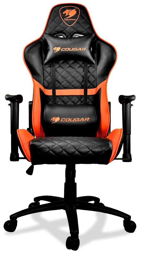 Кресло Cougar Armor One эко.кожа черный/оранжевый