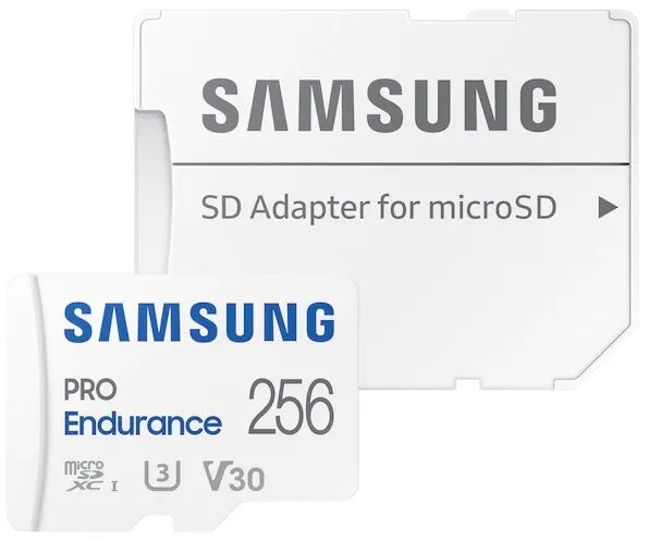 

Карта памяти Samsung PRO Endurance microSDXC 256Gb Class 10 +адаптер (MB-MJ256KA/APC)