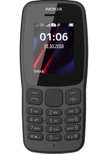 Телефон Nokia 106 DS CHARCOAL (TA-1564)