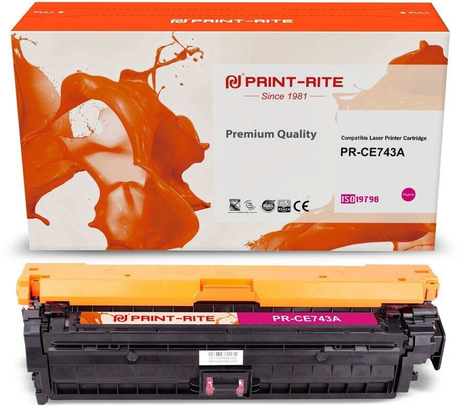 

Картридж Print-Rite PR-CE743A (CE743A/TFHAN8MPU1J) пурпурный