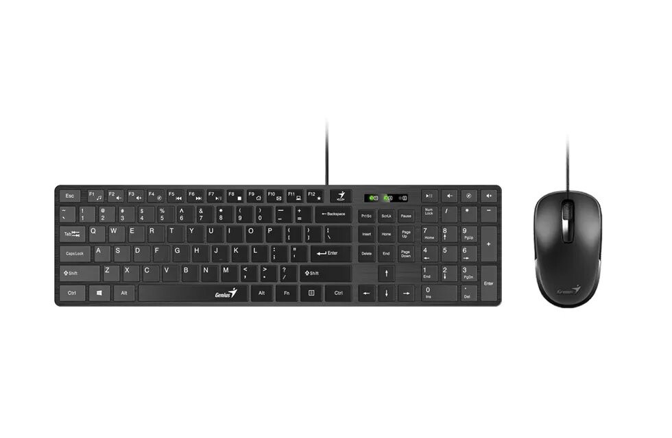 

Комплект мыши и клавиатуры Genius SlimStar C126 черный
