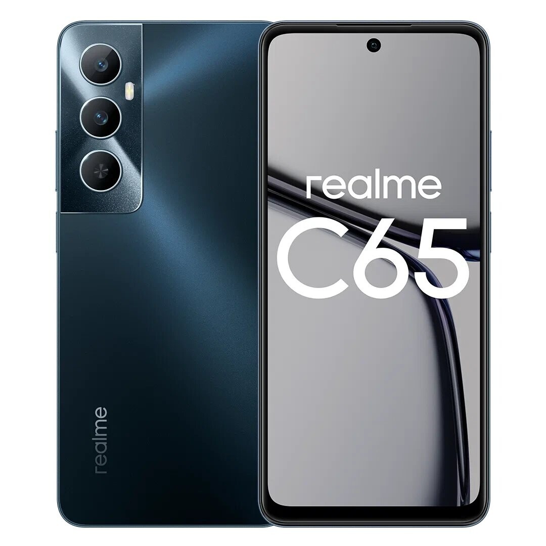 Телефон Realme C65 6/128Gb черный (RMX3910)