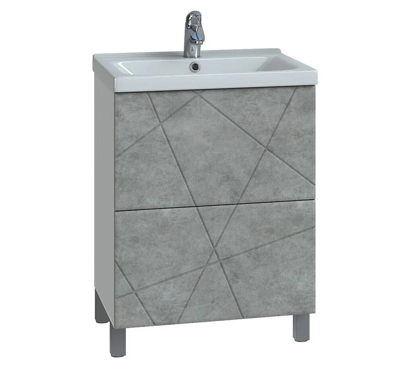 

Тумба VIGO Geometry 60см (tn.bsf.GEO.COM.60.2Y бетон)