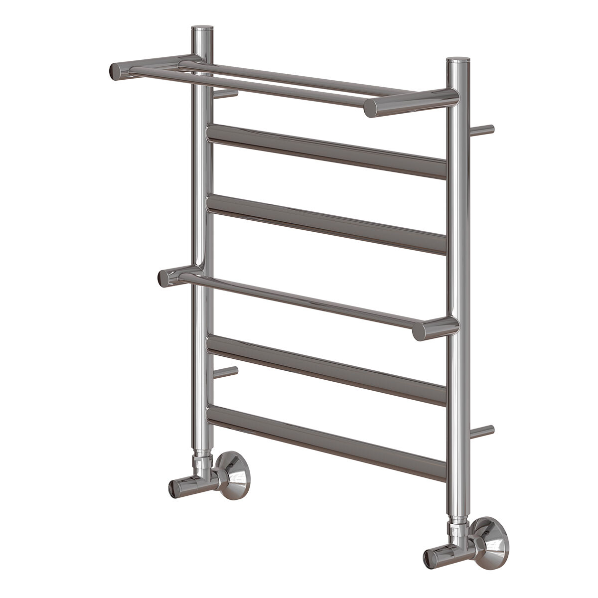 

Полотенцесушитель водяной Point Артемида PN14156P П4 500x600 c двумя полками, хром