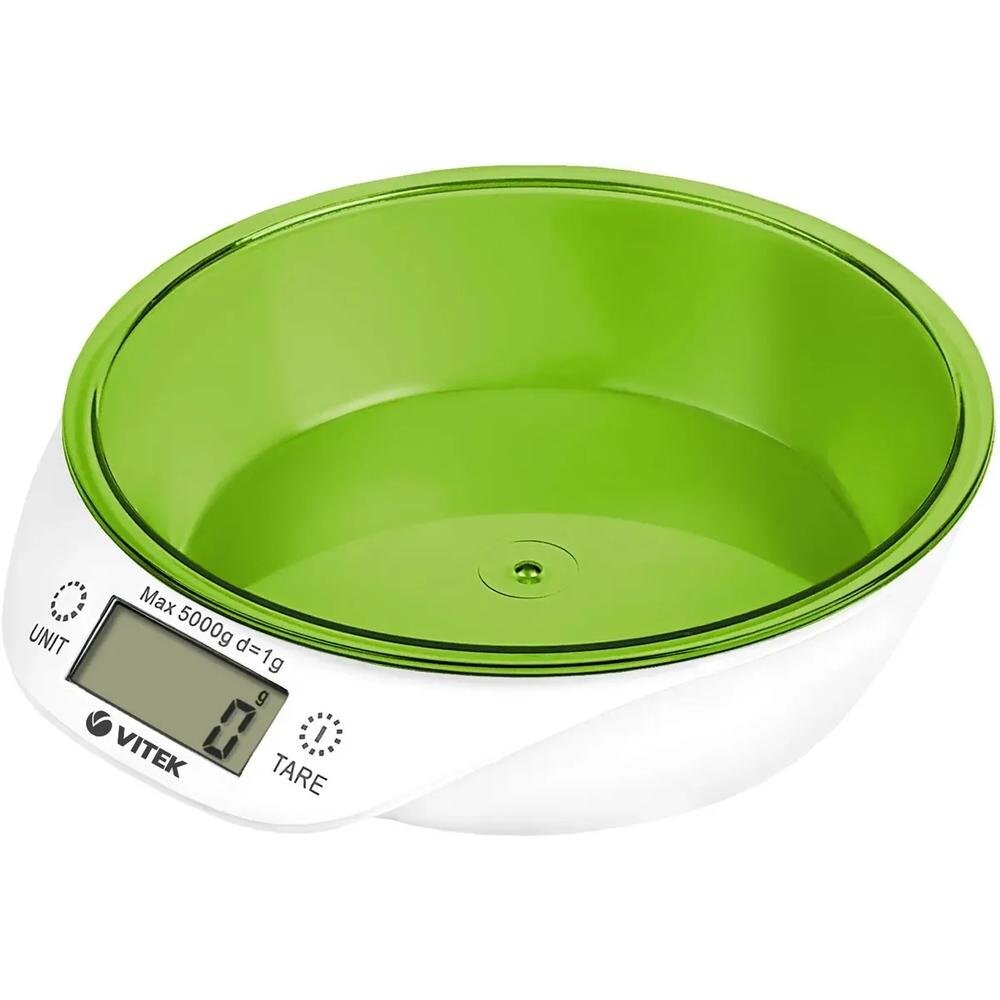 

Кухонные весы Vitek VT-2400 белый/зеленый