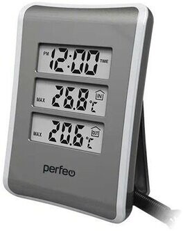 

Цифровая метеостанция Perfeo Tempo PF-S3316E серебряный (PF-C3572)
