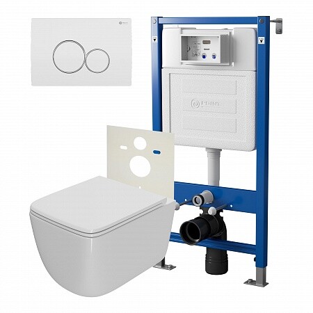 

Комплект инсталляции Point PN48003WC (Элемент PN45120 +Клав. белый/хром PN44061WC + Унитаз Меркурий белый PN41831)