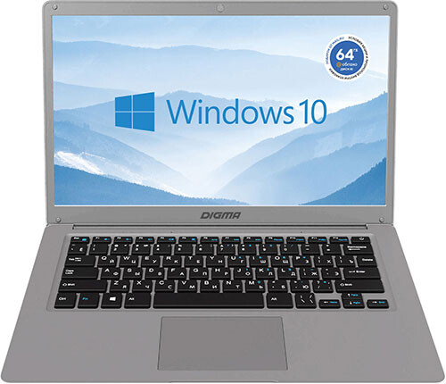 

Ноутбук Digma EVE 14 C415 Win 10 Home grey (NCN144BXW01)