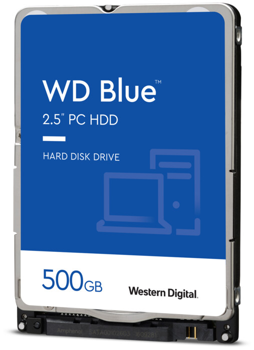 Жесткий диск Western Digital HDD 500ГБ SATA III 2.5 Blue (WD5000LPZX)