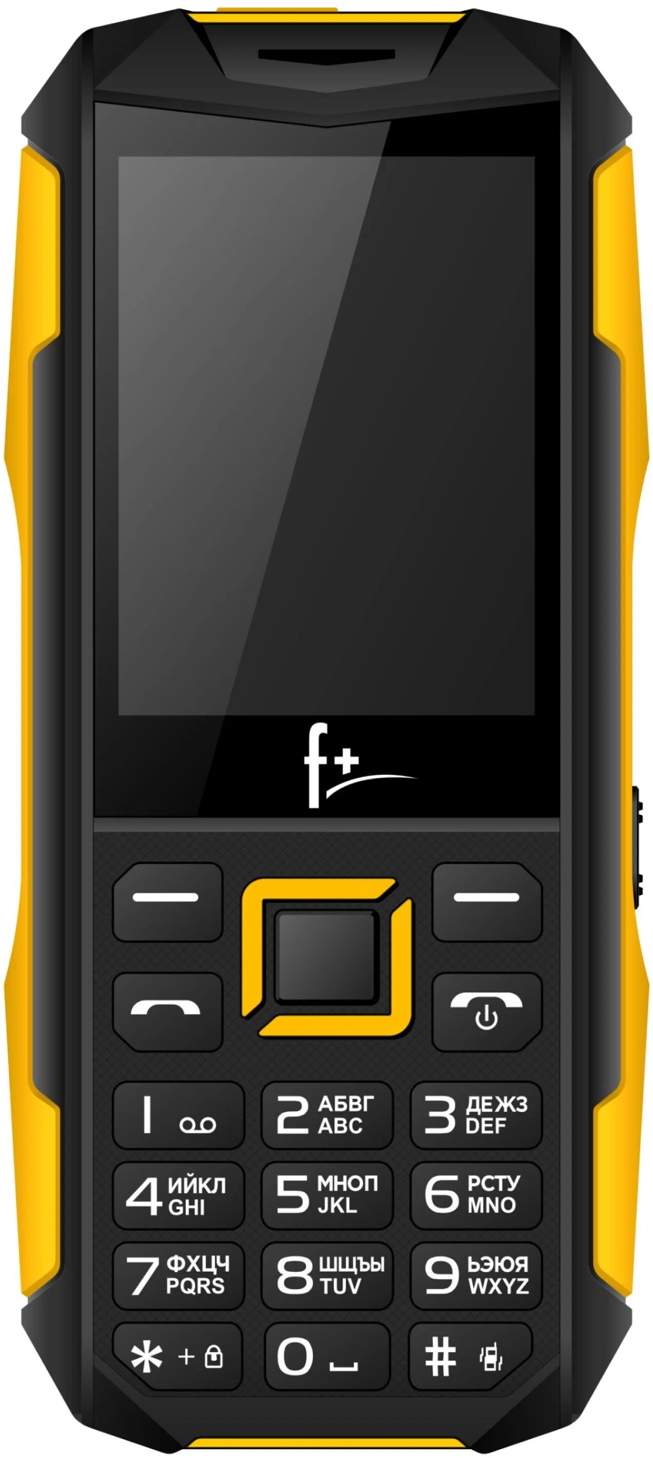 Телефон F+ PR240 black-yellow, телефоны, цена 1405 ₽