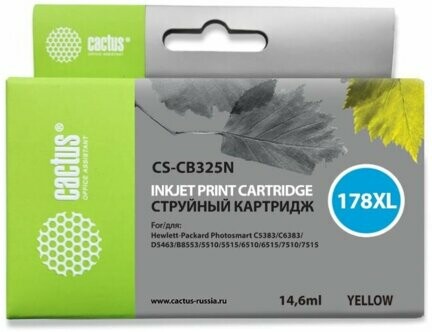 

Картридж Cactus CS-CB325N N178XL желтый