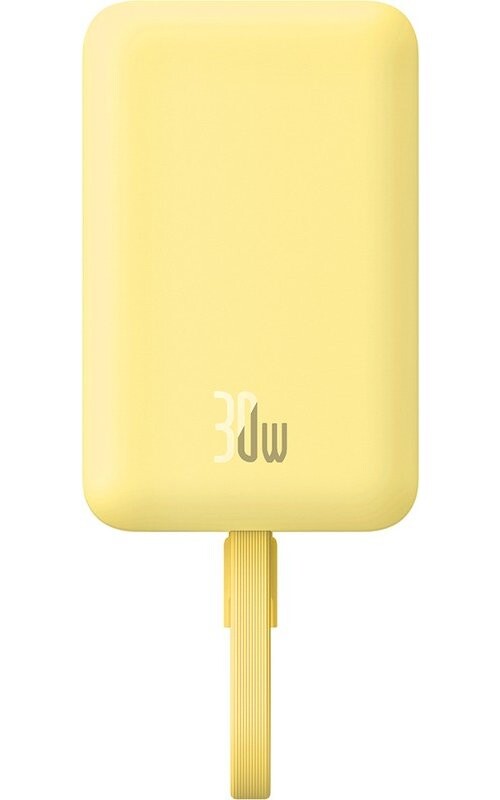 

Внешний аккумулятор Baseus Magnetic Mini Wireless Fast Charge Type-C Edition 10000mAh 30W Lemon Yellow (P1002210BY23-00)