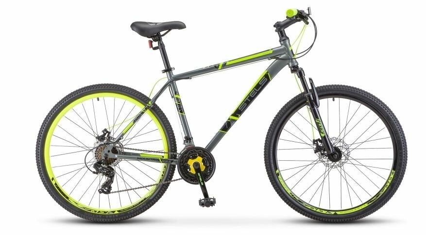 

Велосипед взрослый STELS Navigator-700 MD 27.5 F020 Серый/жёлтый (LU096006 LU088938 19)