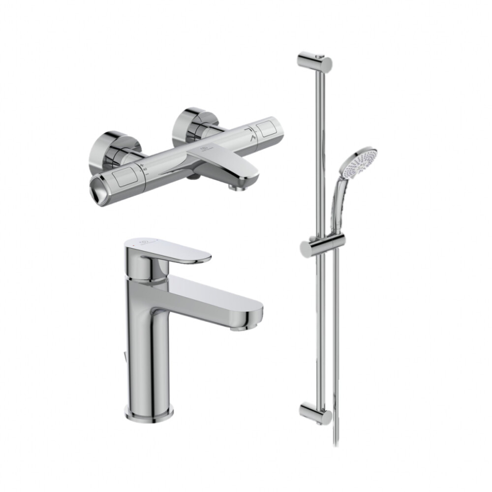 

Смеситель для ванны Ideal Standard Ceratherm BC985AA Набор 3в1