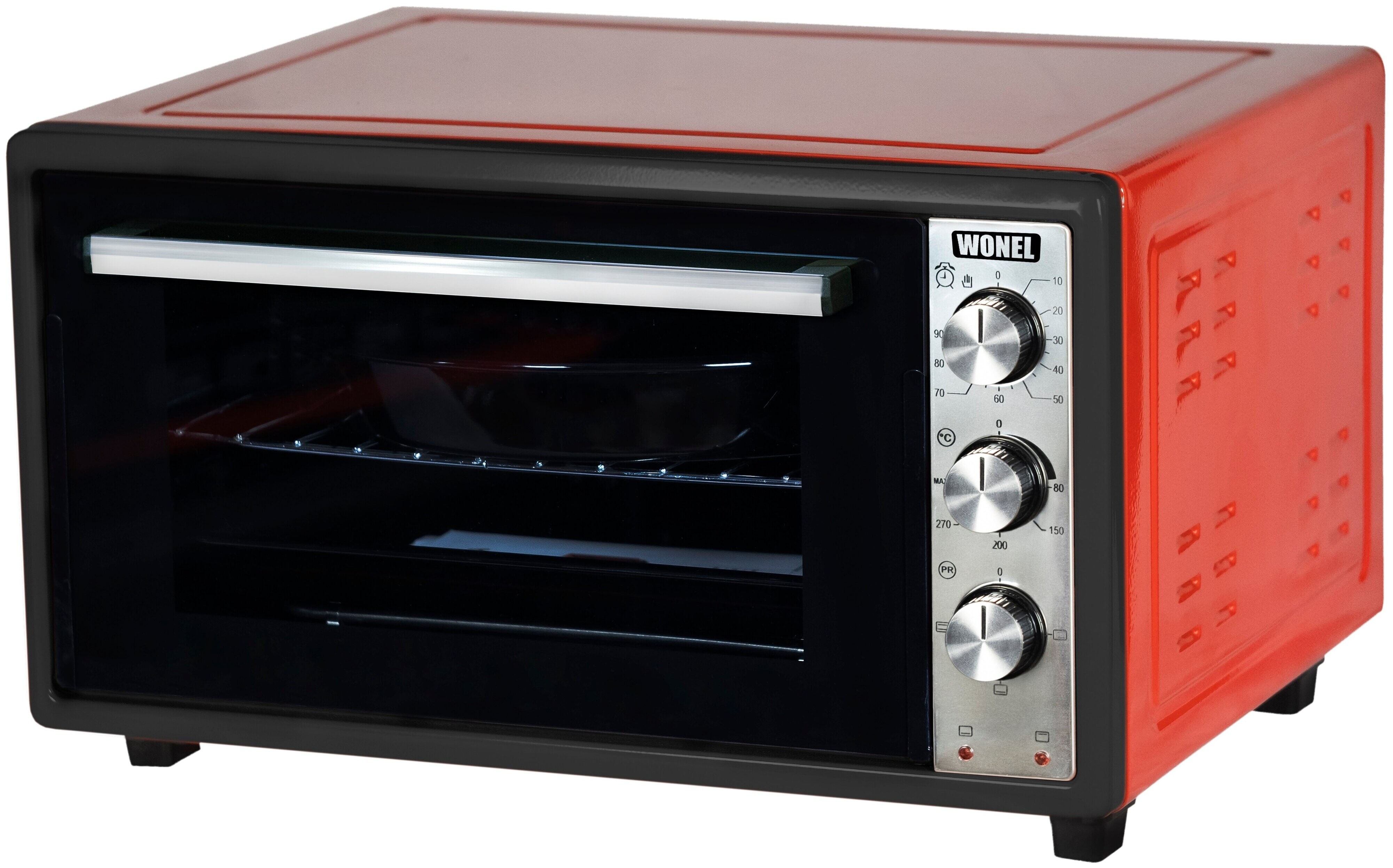 

Мини-печь Wonel WN3615 300 (Convection) Красно-чёрная