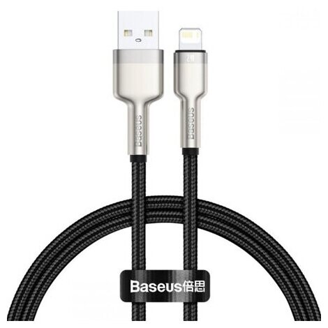 Кабель Baseus USB to IP 2.4A 0.25m Black (CALJK-01)