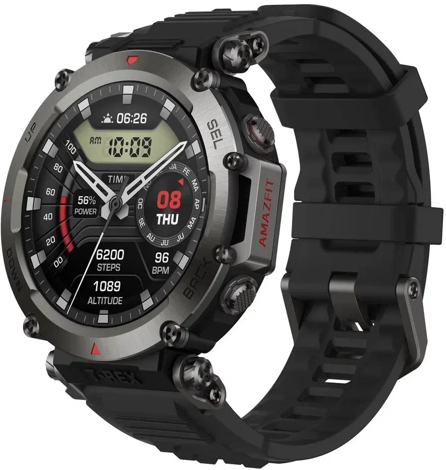 

Умные часы Amazfit T-Rex Ultra A2142 черный/черный