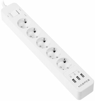 Сетевой фильтр Harper UCH-550 White