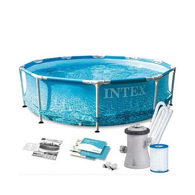 

Бассейн Intex Metal Frame Beachside 305х76см +фильтр-насос (28208NP)