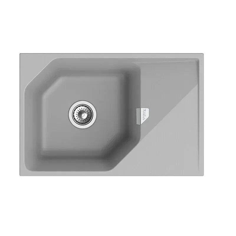 

Кухонная мойка Rivelato LOCUS 75 1-чаш 750*500 grigio metallizzato
