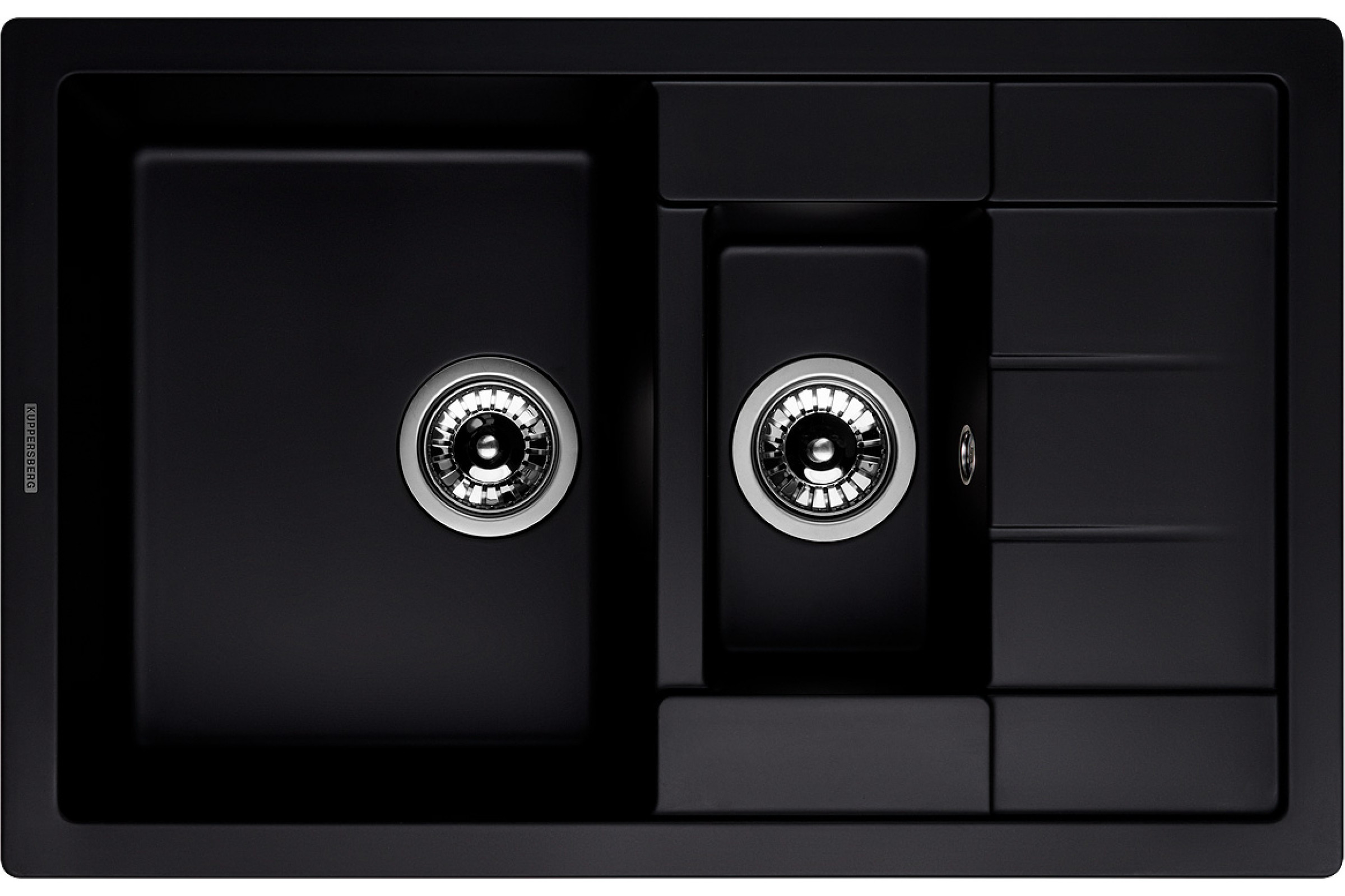 

Кухонная мойка Kuppersberg MODENA 1,5B1D BLACK METALLIC