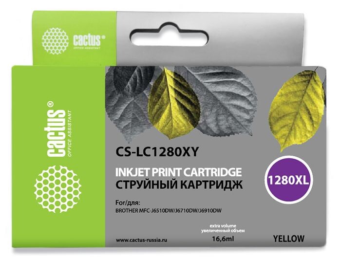 

Картридж Cactus CS-LC1280XY желтый