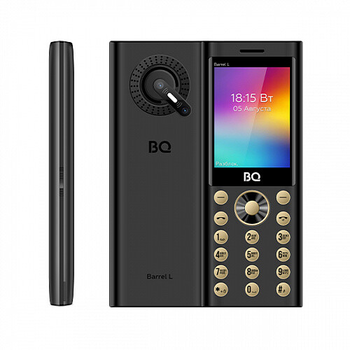 

Телефон BQ 2458 Barrel L Black/Gold