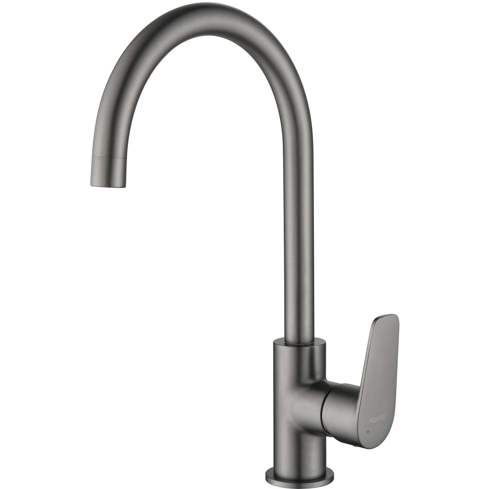 

Смеситель для кухни Aquatek БЕТТА шлиф. черный хром AQ1182BGM
