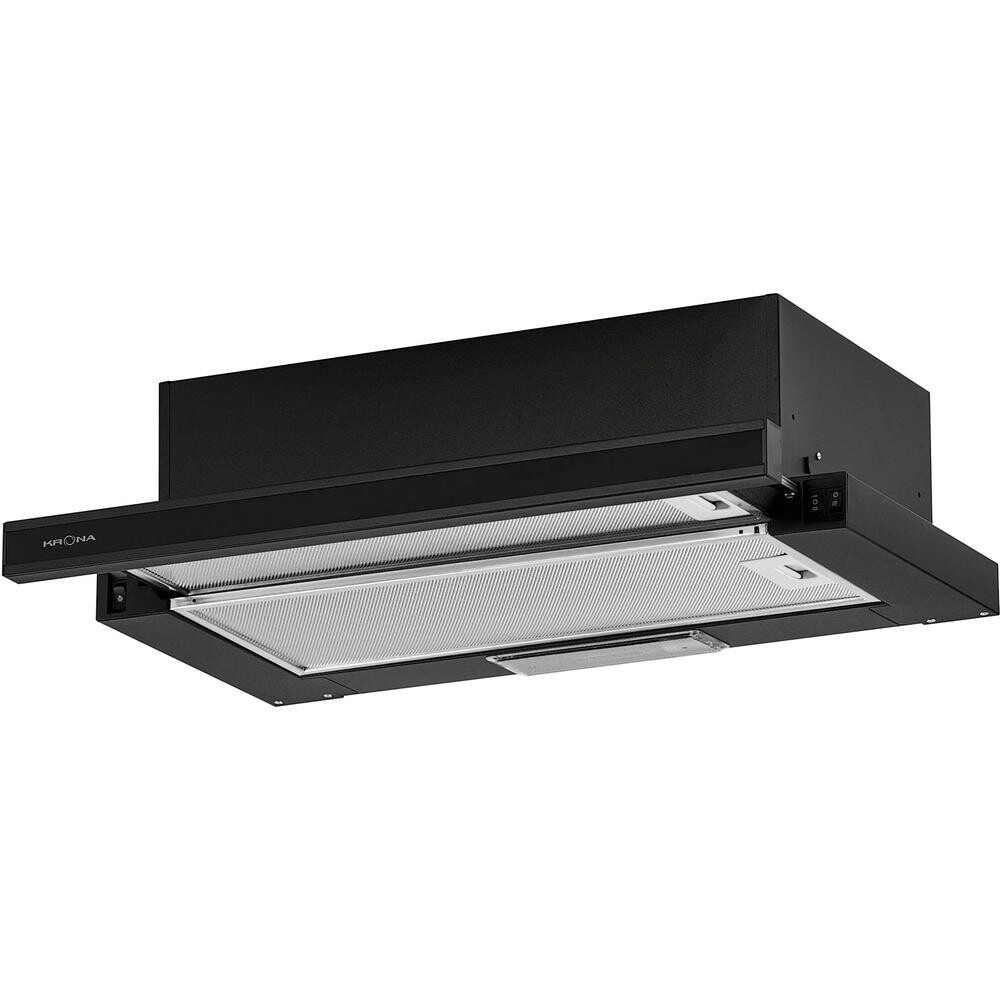 

Встраиваемая вытяжка Krona Kamilla 600 GLASS BLACK (2 мотора)