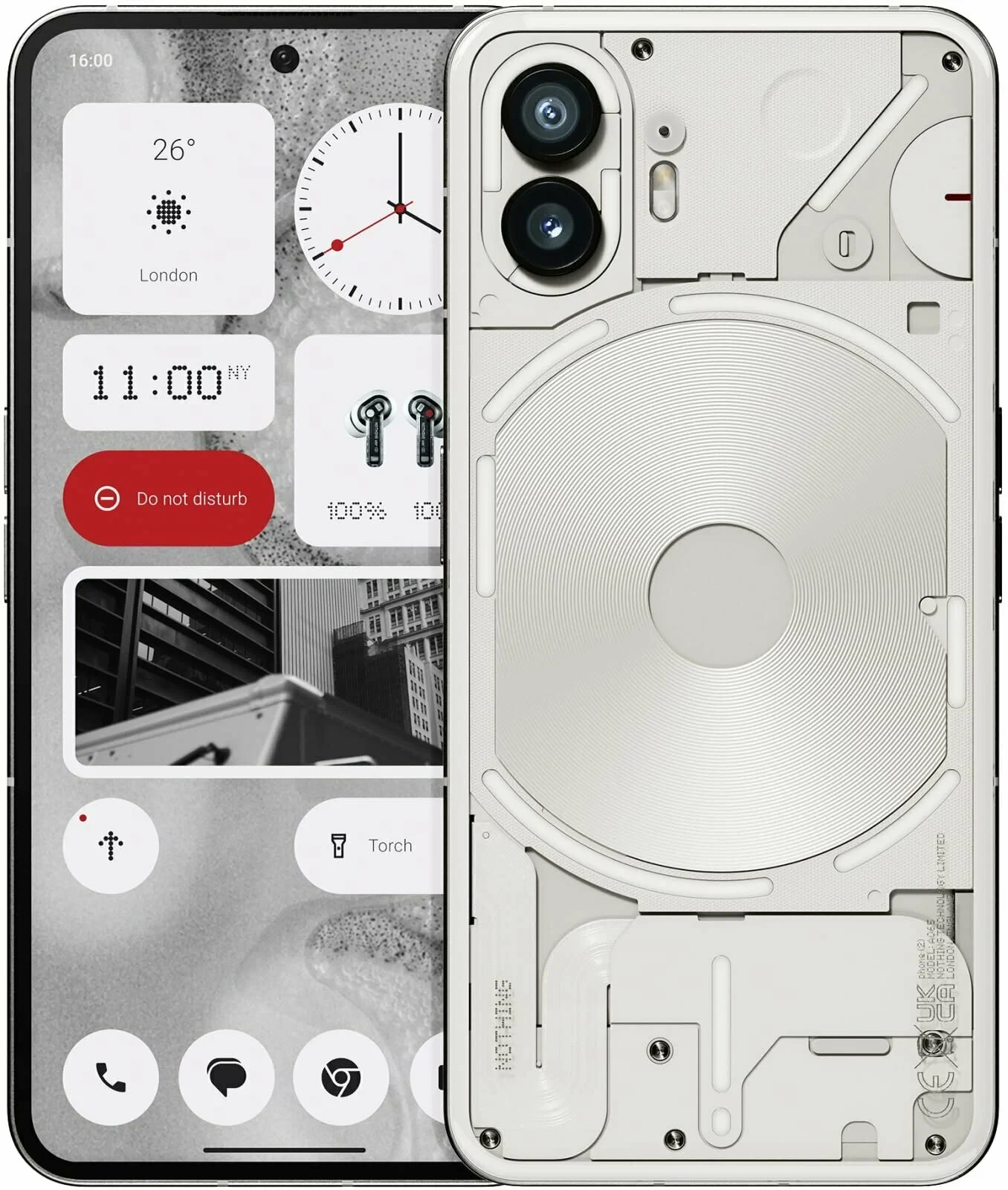 

Телефон Nothing Phone (2) 12/512Gb белый (A065W)