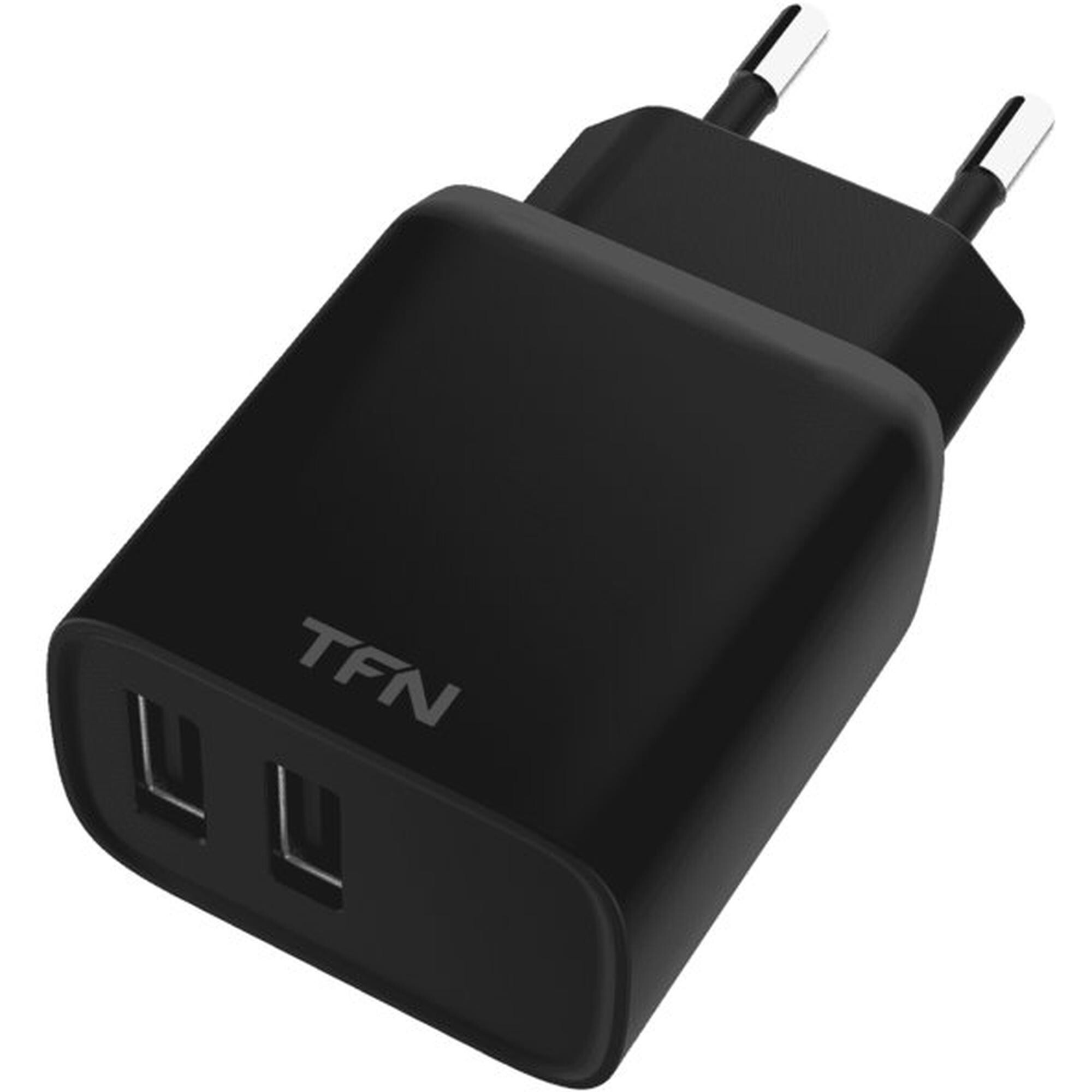 

Сетевое зарядное устройство TFN RAPID+ 2USB 2.4A 12W black (TFN-WCRPD12W2UBK)