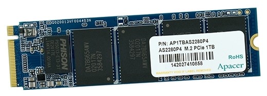 

SSD накопитель Apacer AS2280P4 1TB (AP1TBAS2280P4-1)