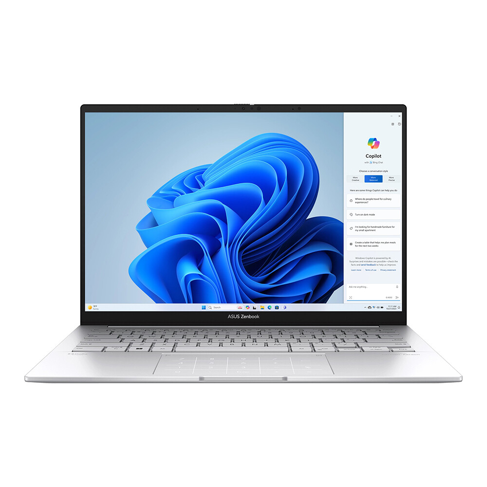 

Ноутбук ASUS Zenbook 14 OLED UX3405MA-QD488W Win 11 Home silver (90NB11R2-M00SS0)