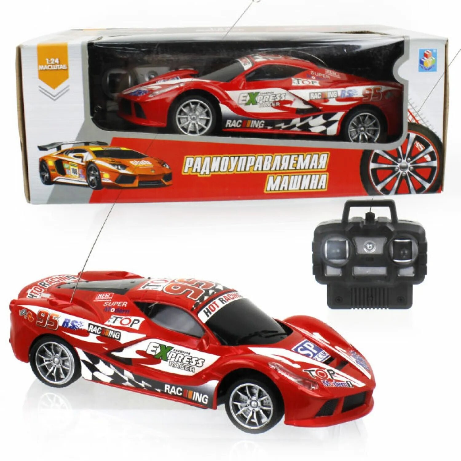 

Игрушка на радиоуправлении 1 TOY Спортавто красная (Т13845)