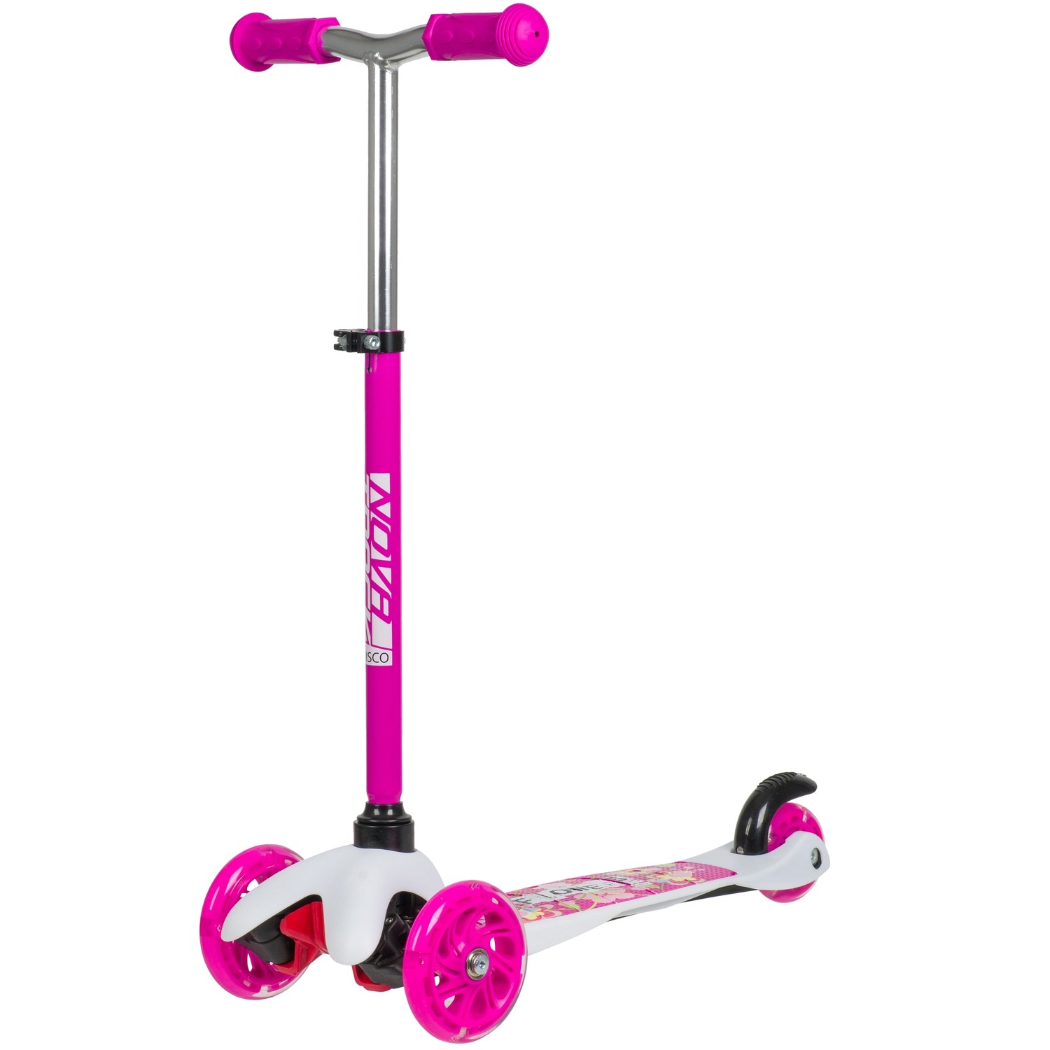 

Самокат NOVATRACK 120H.DISCOKIDS.SWPN20 розовый