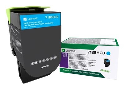 

Картридж Lexmark 71B5HC0 голубой