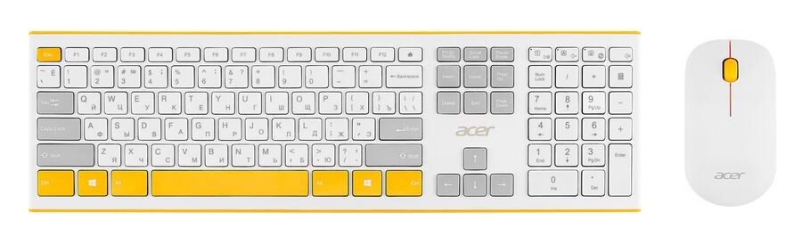 

Комплект мыши и клавиатуры Acer OCC200 жёлтый