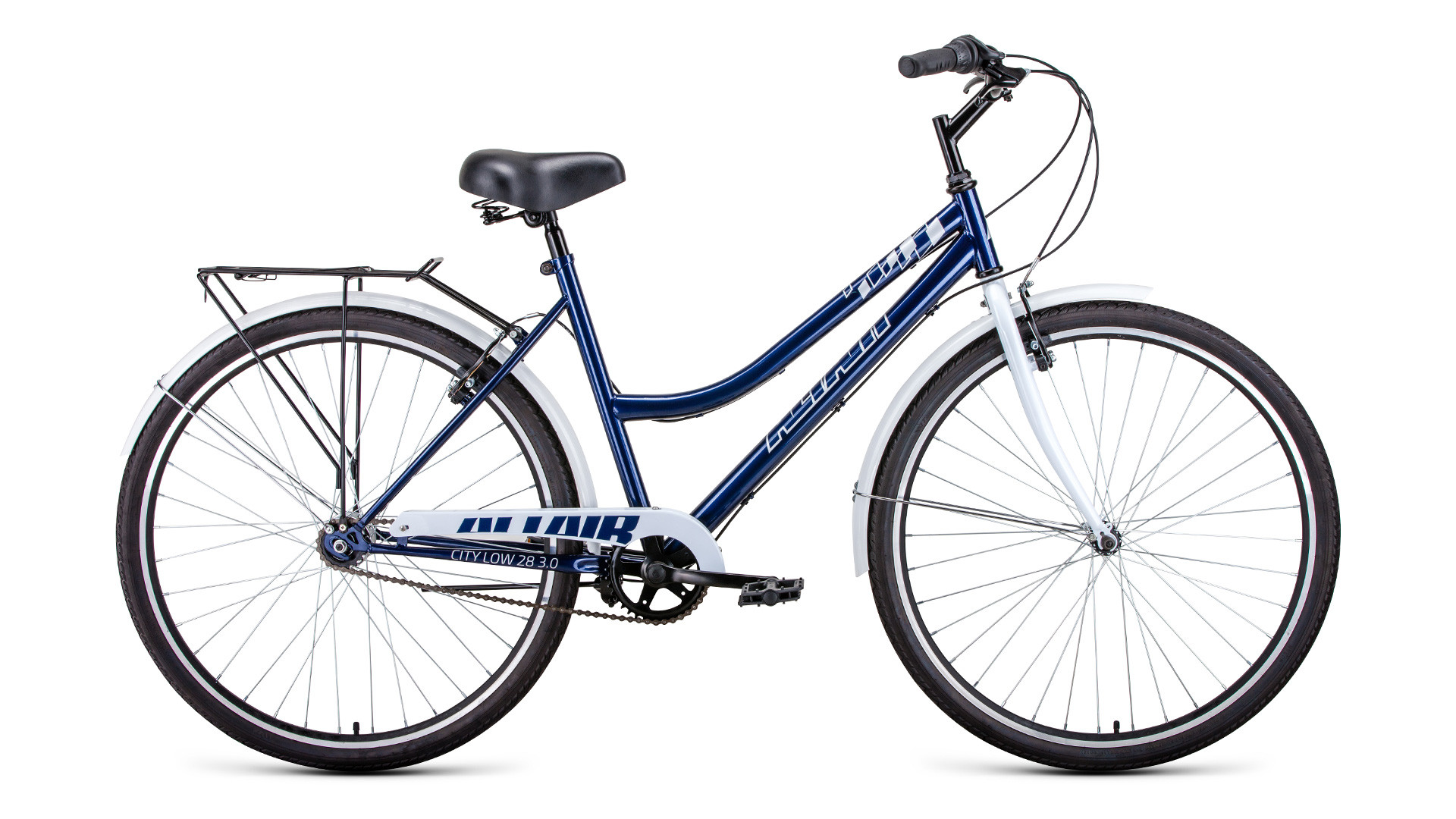 

Велосипед взрослый Altair CITY 28 low 3.0 темно-синий/белый (RBK22AL28028)