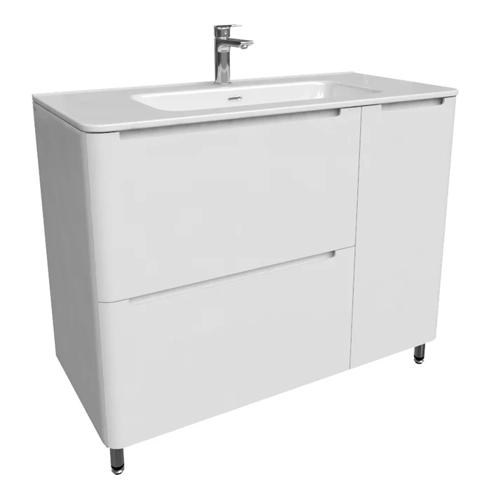 

Тумба Iddis Edifice 100см белая с раковиной (EDI10WFi95K)