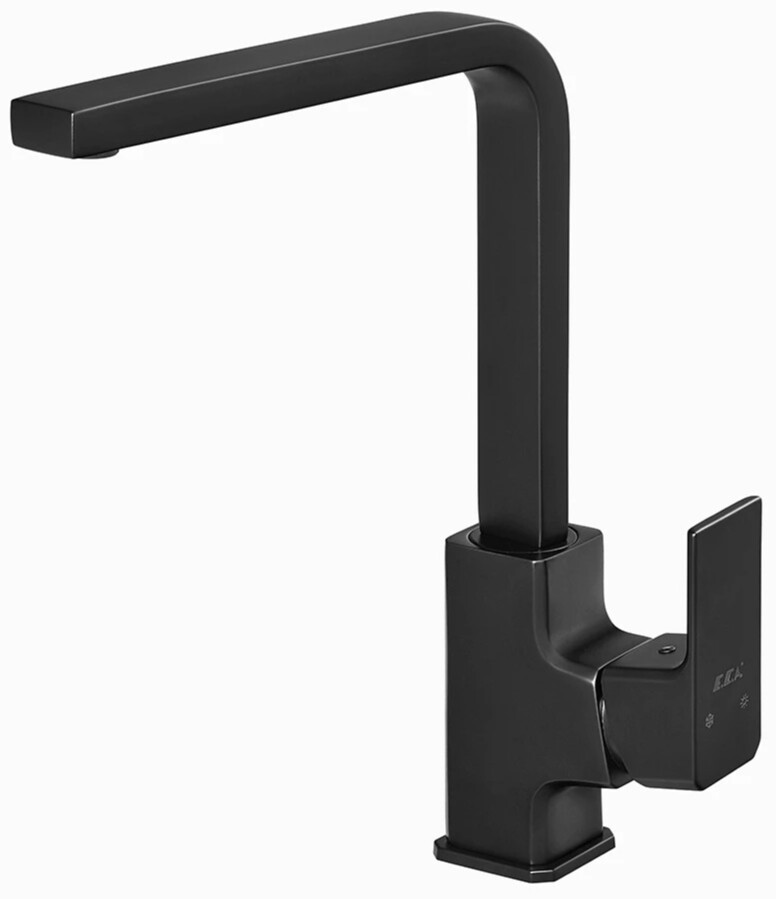 

Смеситель для кухни E.C.A TIERA 102118123C1EX матовый черный