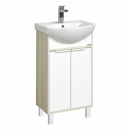 

Тумба Акватон Рико 50 1A2124K1RIB90 с раковиной (1A212401RIB90+1WH207781) (2 коробки)