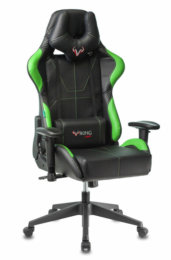 

Кресло Zombie Viking 5 AERO эко.кожа, зеленый/черный