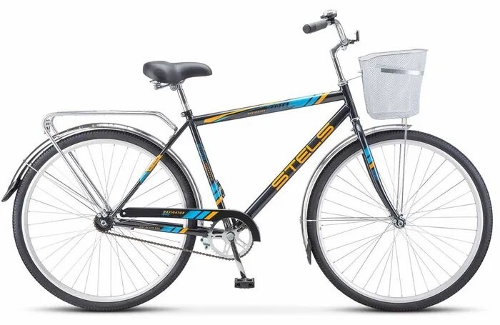 

Велосипед взрослый STELS Navigator-300 С 28 Z010 Чeрный +корзина (LU101059 LU094714 20)