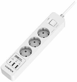 

Сетевой фильтр Harper UCH-440 White