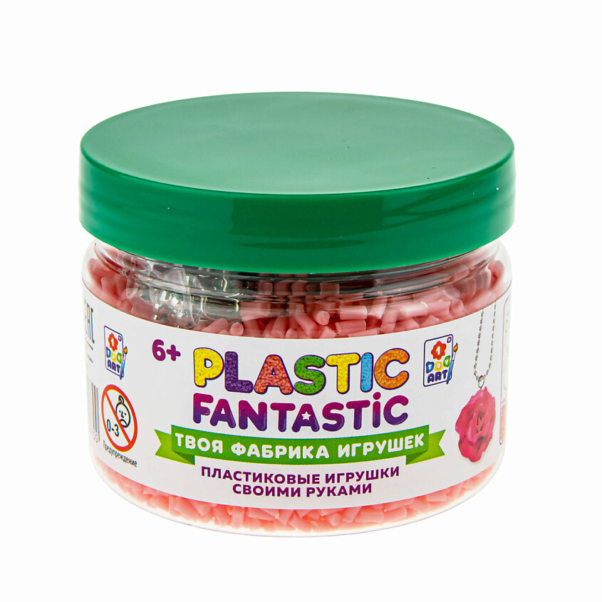 

Набор для творчества 1 TOY Гранулированный пластик Plastic Fantastic 95г розовый (Т20217)