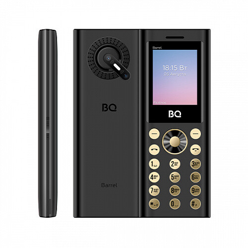 

Телефон BQ 1858 Barrel Black/Gold