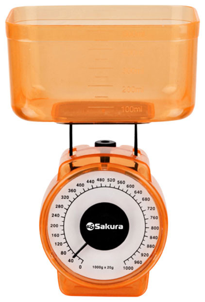 

Кухонные весы Sakura SA-6018A оранжевый