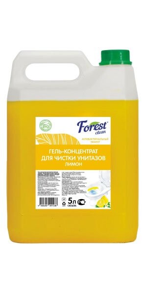 

Чистящее средство Forest Clean Лимон Гель-концентрат для чистки унитазов 5л