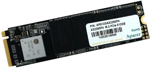 

SSD накопитель Apacer M.2 PCIE 512GB (AP512GAS2280P4X-1)